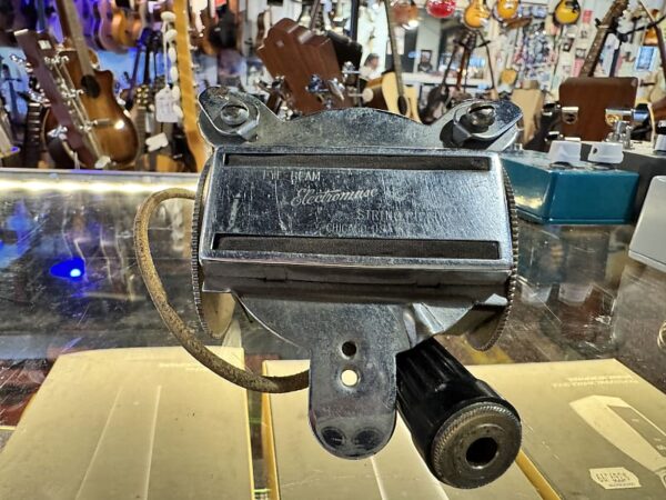 Vintage 1950’s Electromuse Eye Beam Guitar Pickup Chrome Chicago USA - Image 2
